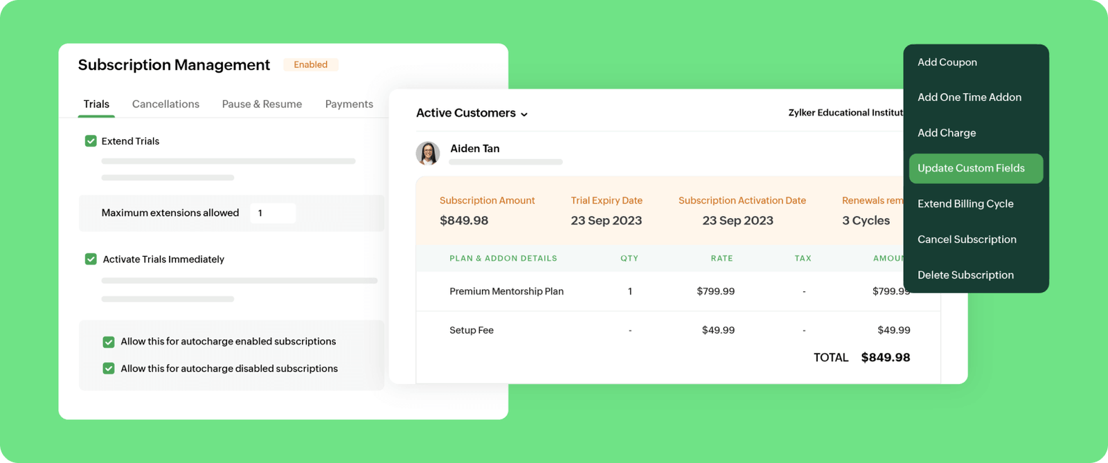 Lifecycle management product module