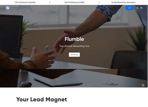 Flumble 1 portfolio screenshot