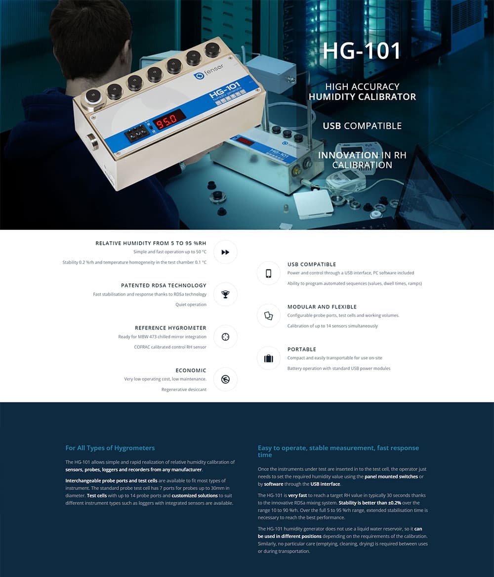 Humidity Calibrator Fensor portfolio screenshot