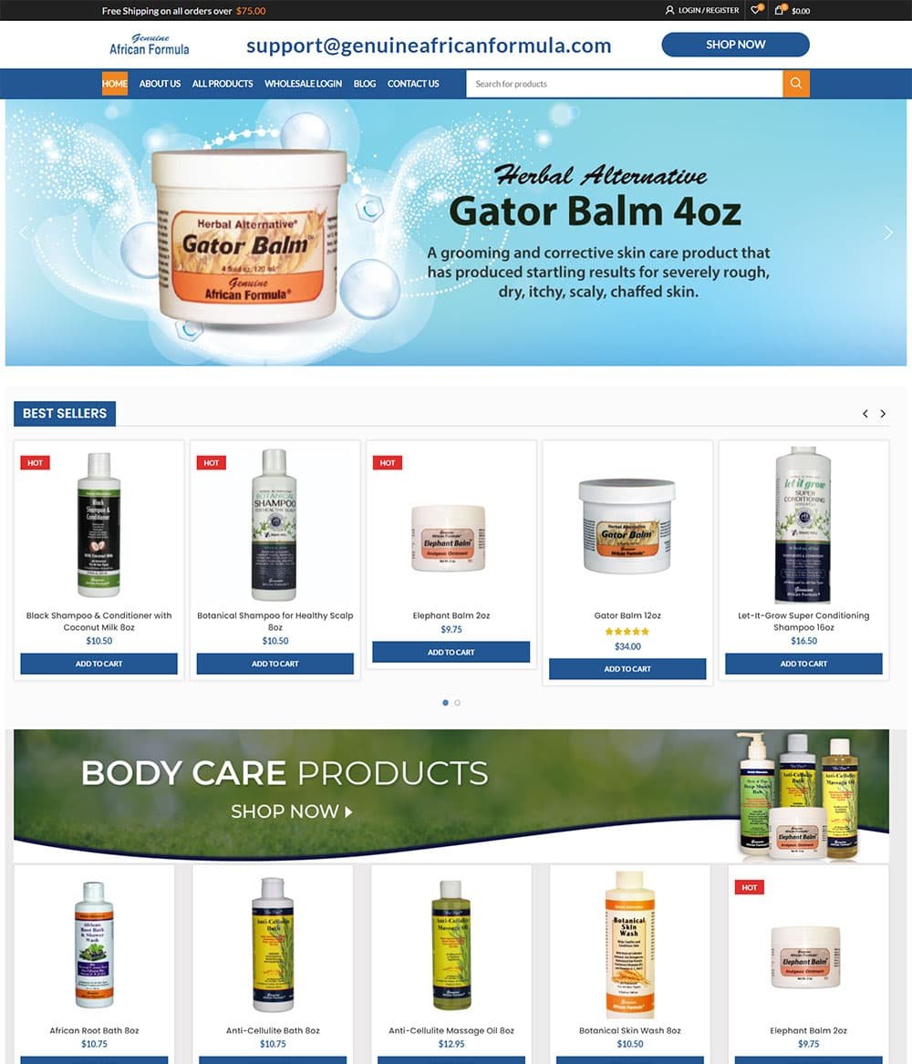 Natural And Organic portfolio screenshot
