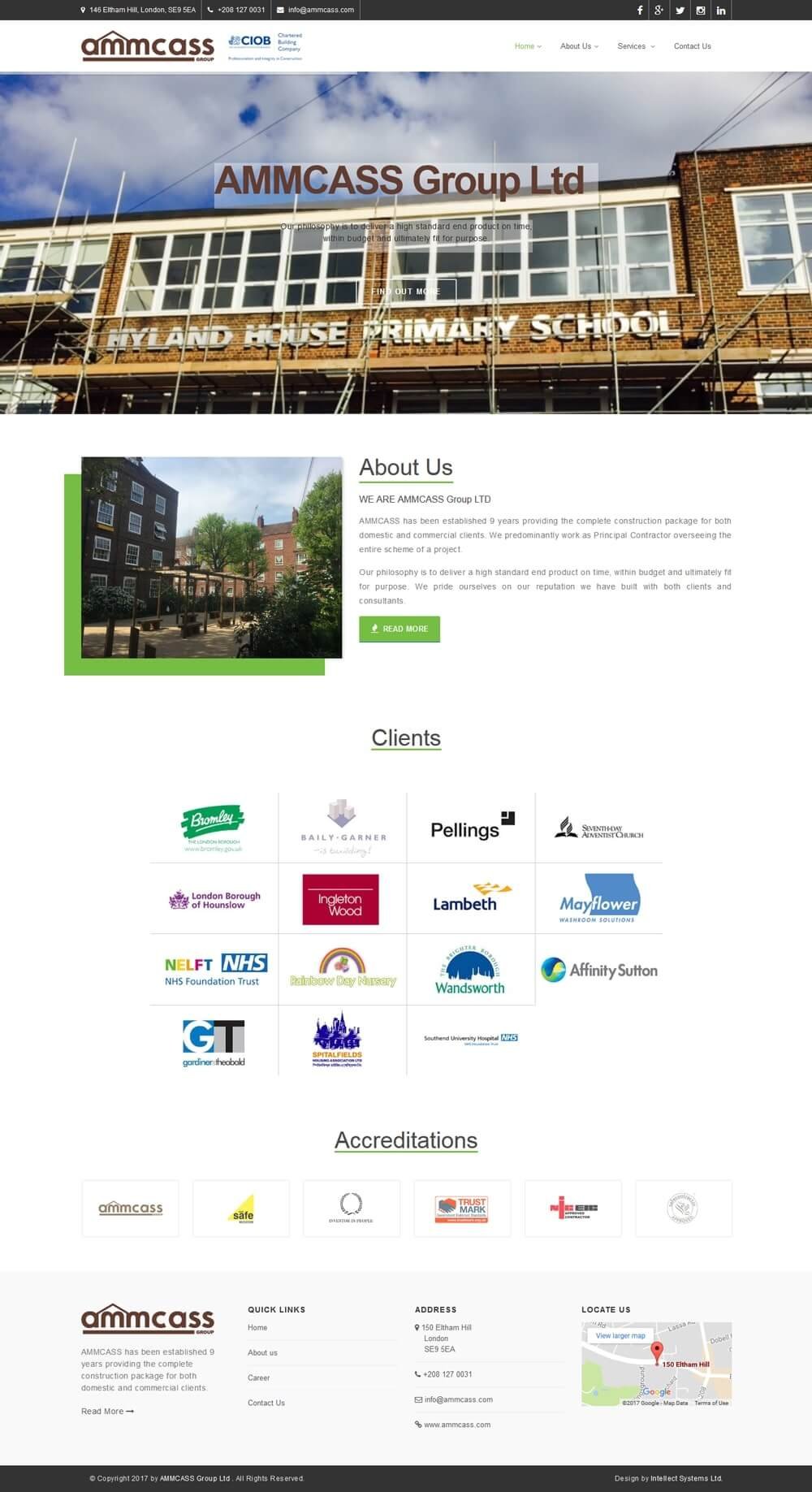 Ammcass portfolio screenshot