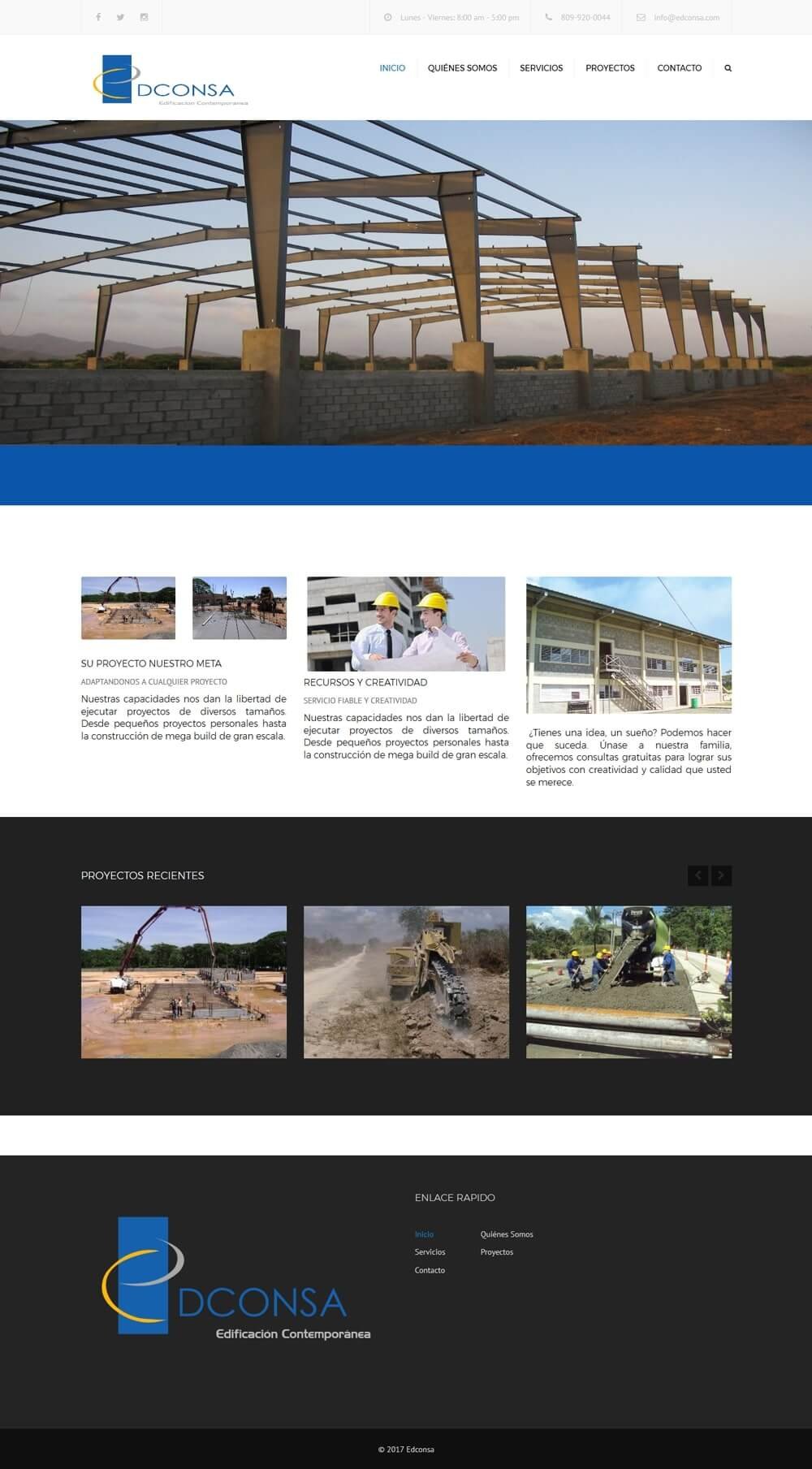Edconsa portfolio screenshot