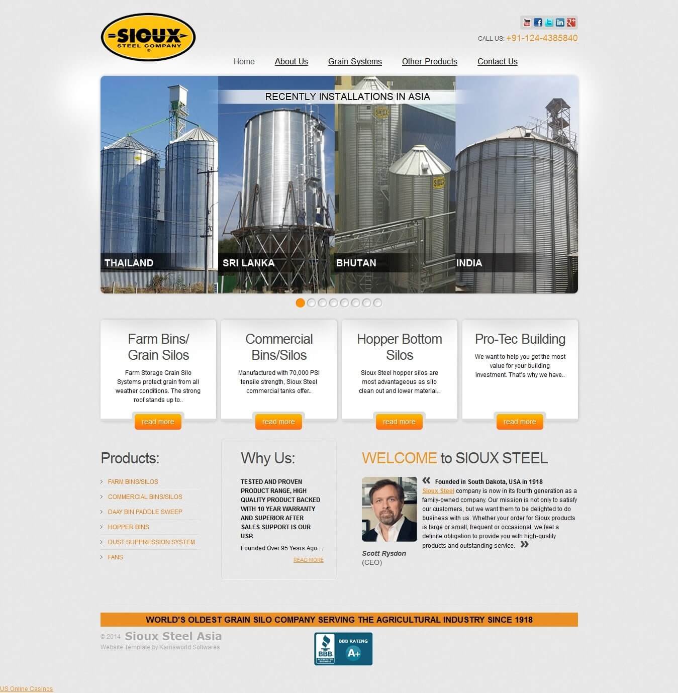 Grain portfolio screenshot