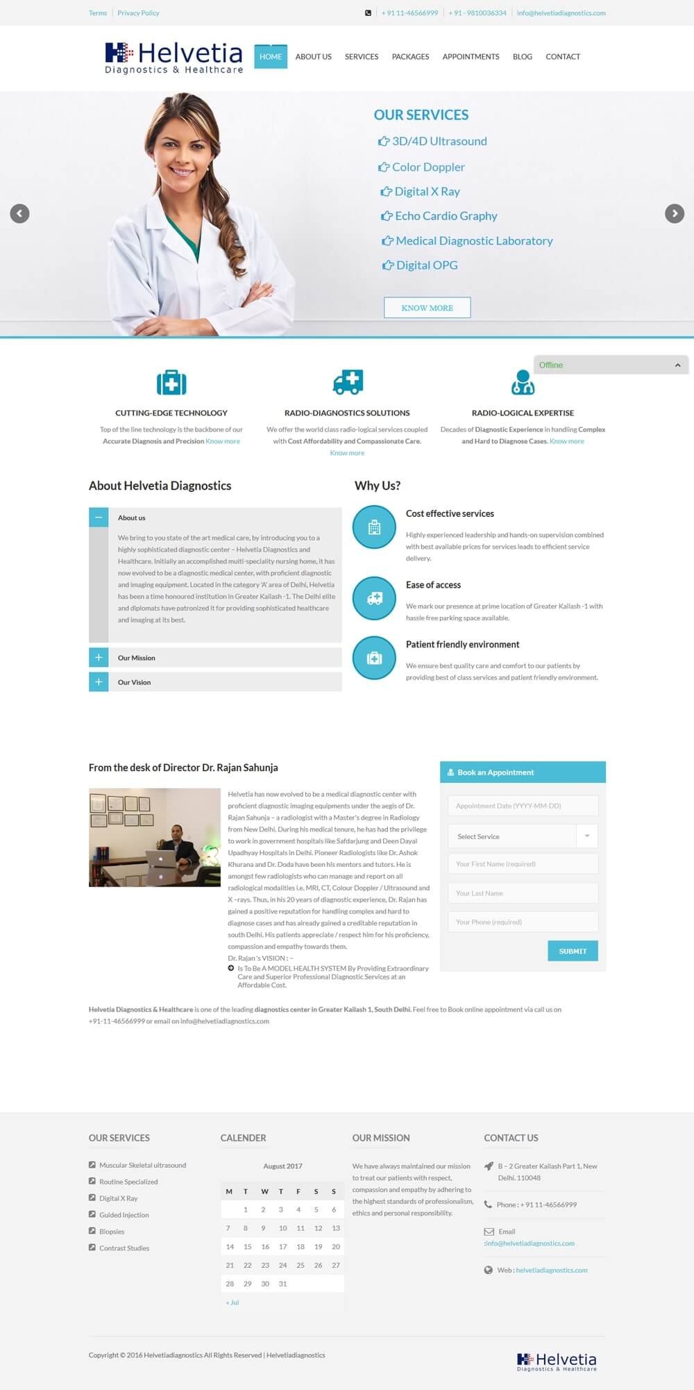 Helvetia portfolio screenshot