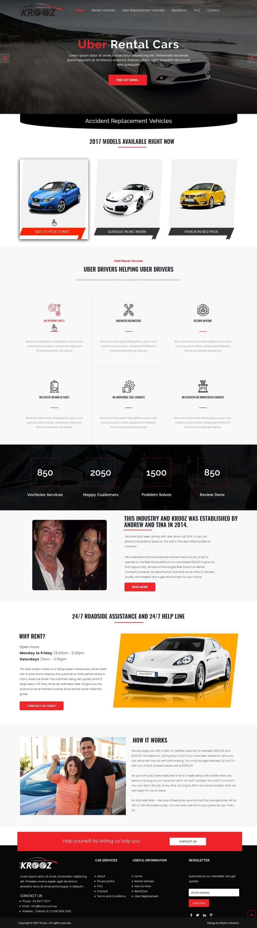 Krooz portfolio screenshot