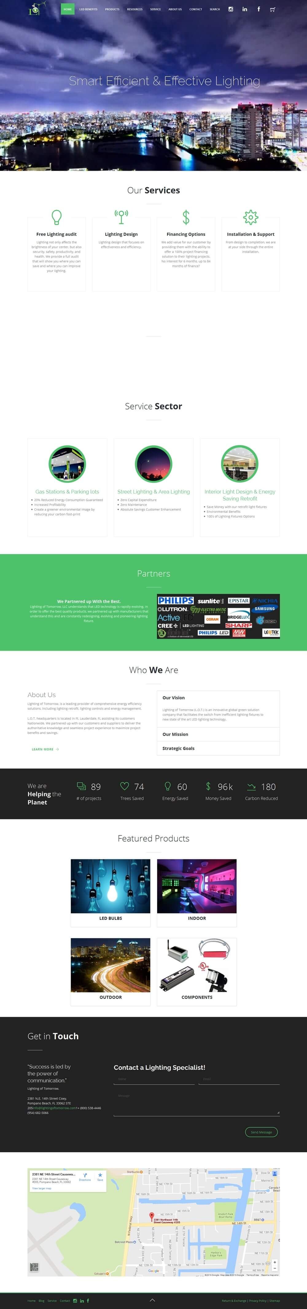 Lightingoftomorrow portfolio screenshot