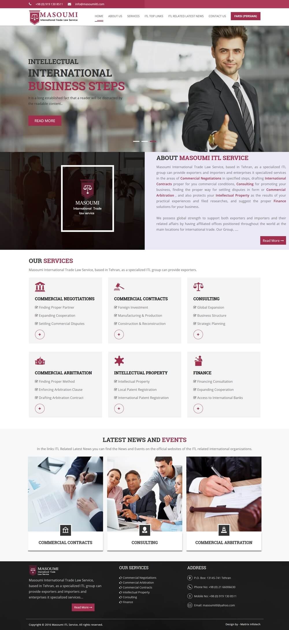 Masoumiitl portfolio screenshot