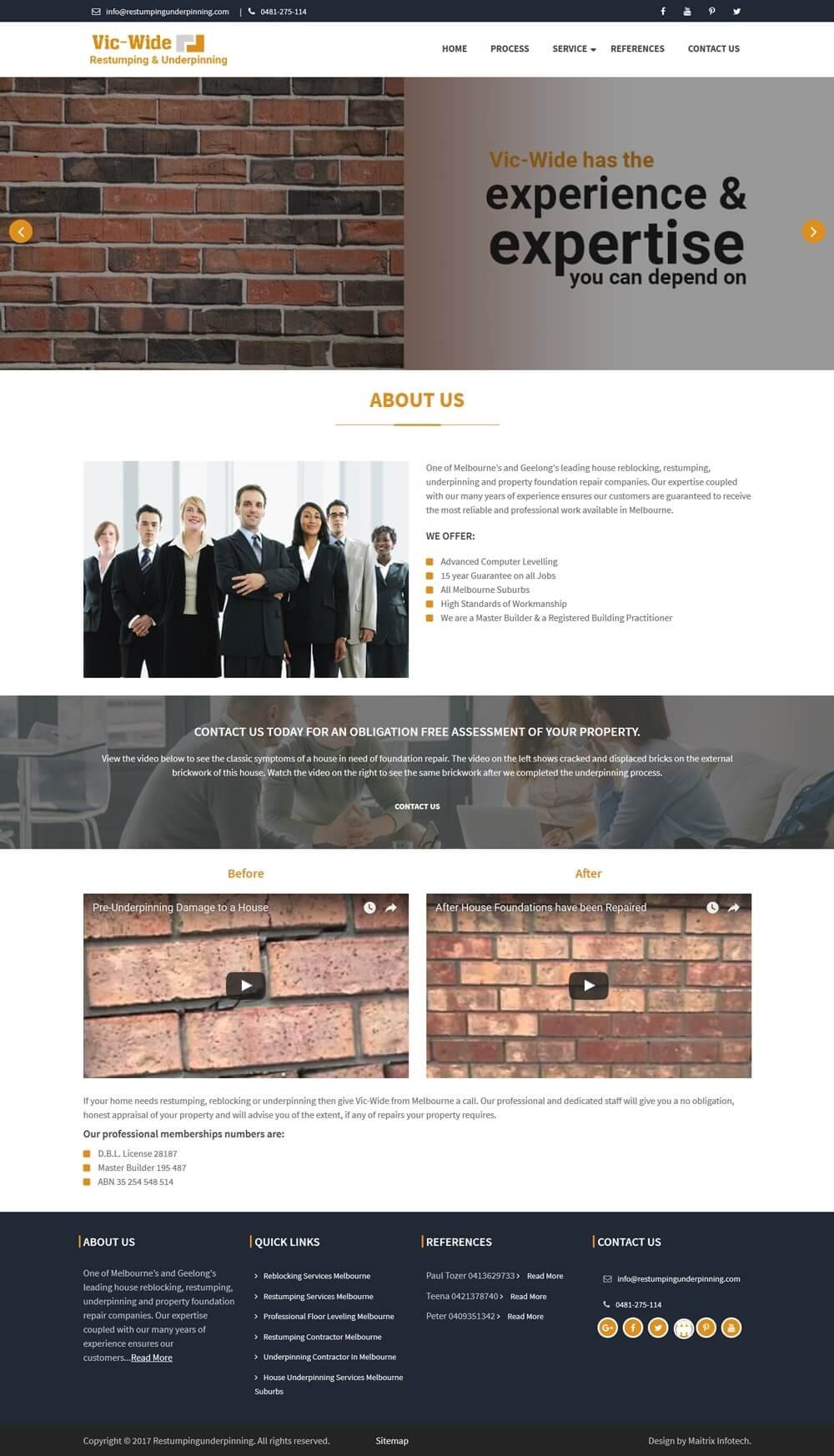 Restum portfolio screenshot