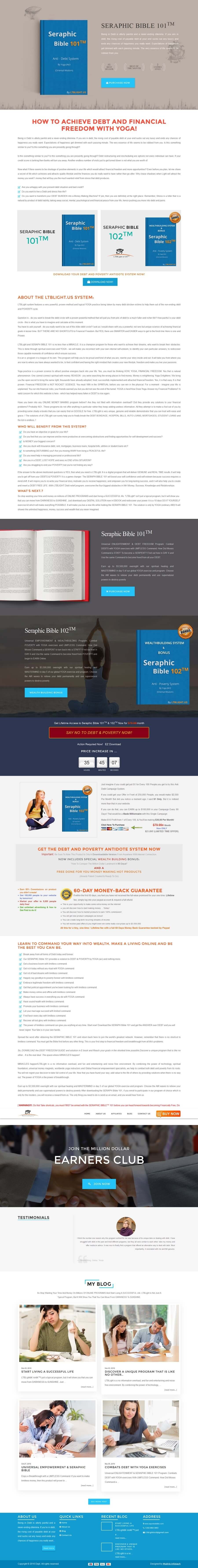 Saynotodebts portfolio screenshot