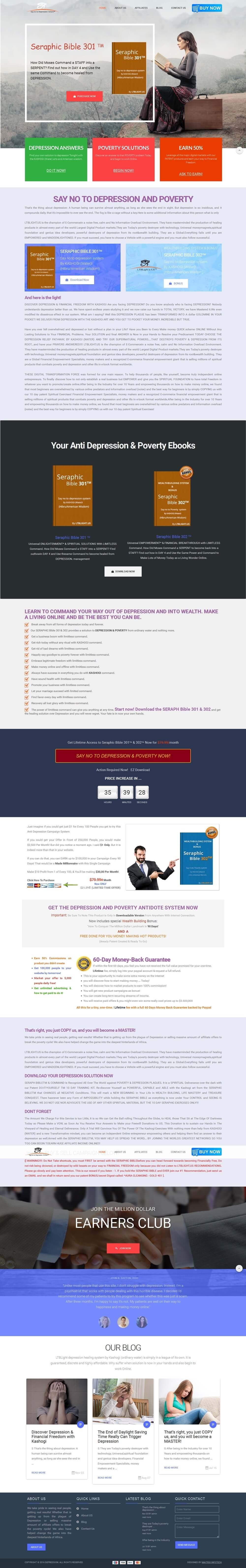 Saynotodepressions portfolio screenshot
