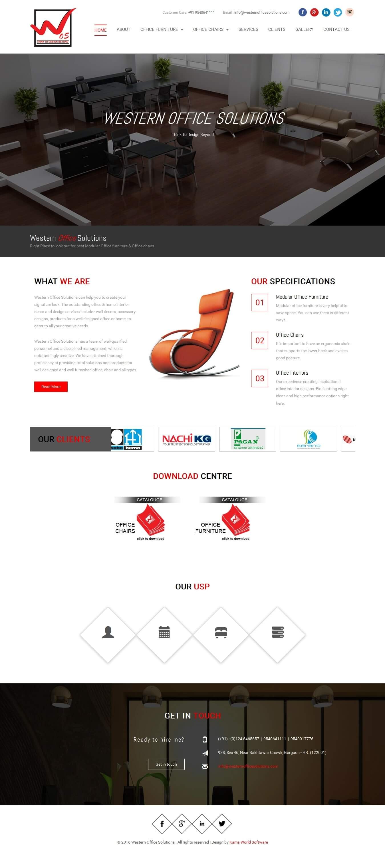 Wos portfolio screenshot