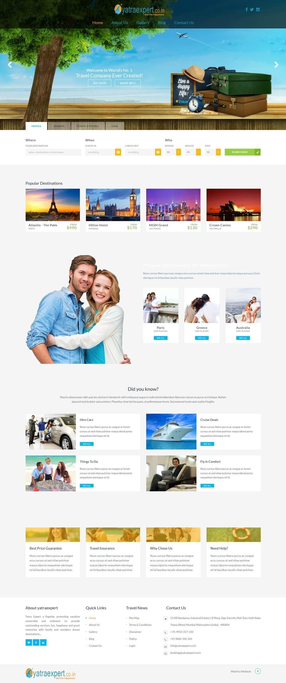 Yatra portfolio screenshot